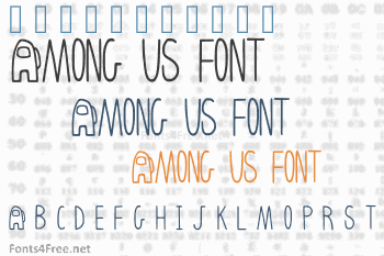 among us font copy and paste