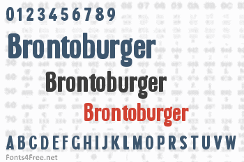 Brontoburger Font