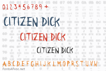 Citizen Dick Font Download - Fonts4Free