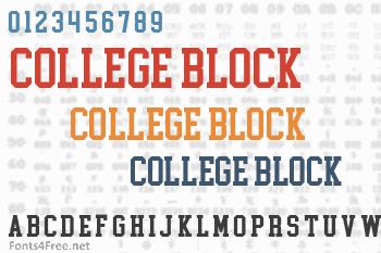 College Block Font