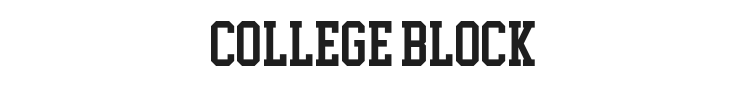 College Block Font Preview