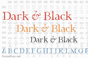 Dark & Black Font