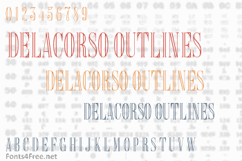 Delacorso Outlines Font