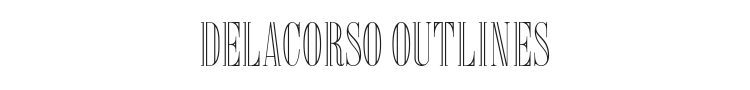 Delacorso Outlines Font