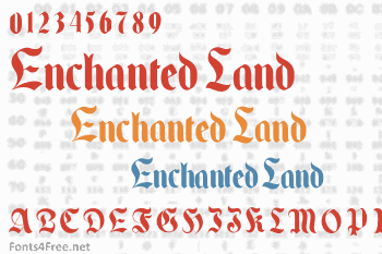 Enchanted Land DS Font