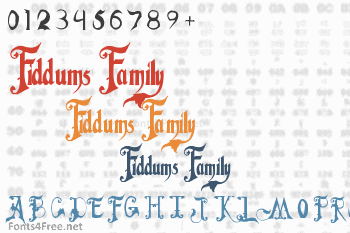 Addams Family Fonts -  Israel