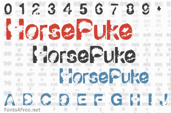 HorsePuke Font