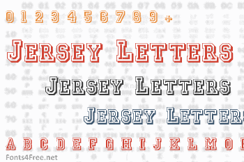 jersey letters font
