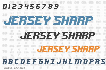 Jersey Sharp Font Download - Fonts4Free