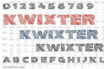 Kwixter Sketch Font