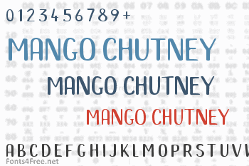 Mango Chutney Font