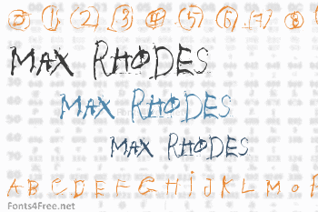 Max Rhodes Font