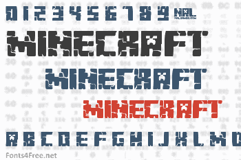 Minecraft Font font - free for Personal