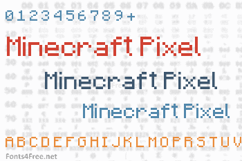 Minecraft font by Craftron Gaming