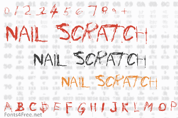 Nail Scratch Font