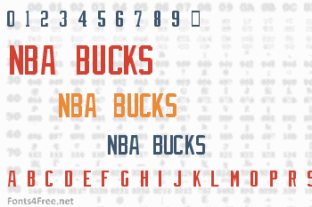 NBA Bucks Font Download (Milwaukee 