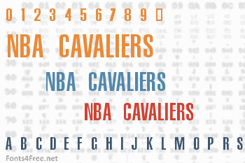 cavaliers jersey font style