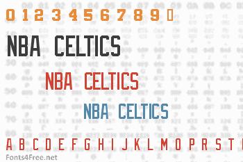 NBA Celtics Font Download (Boston 