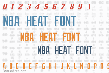 NBA HEAT FONT - Fonts Hut