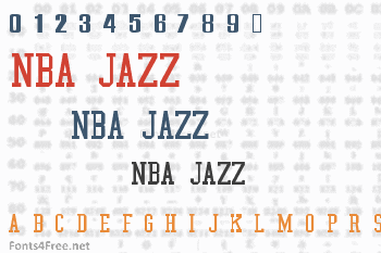 NBA Jazz Font Download (Utah Jazz Font 