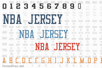 font used on jerseys