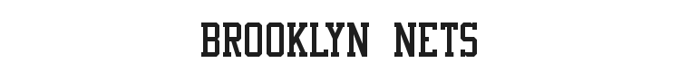 NBA Nets Font Download (Brooklyn Nets Font) - Fonts4Free