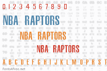 NBA Raptors Font Download (Toronto 
