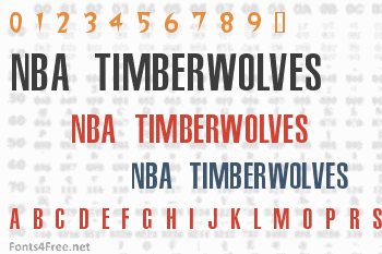 Minnesota Timberwolves Font 