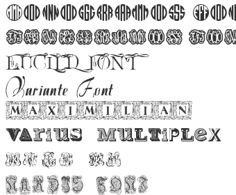 best font for initials