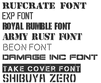 army stencil lettering
