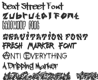 A Dripping Marker Font