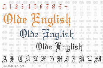 Olde English Font Download - Fonts4Free