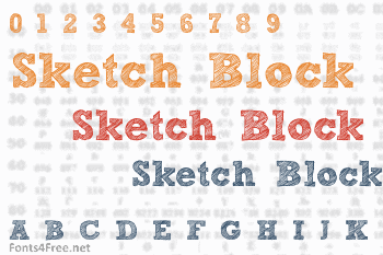 free version Sketch Block Bold Font  FFontsnet