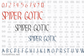 Spider Gotic Font