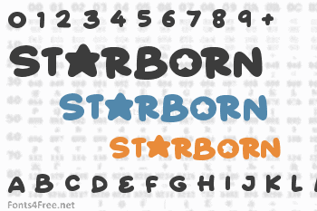 Starborn (141826) Font: Download for Free, Online