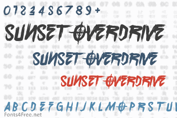 Overdrive Sunset Font Download