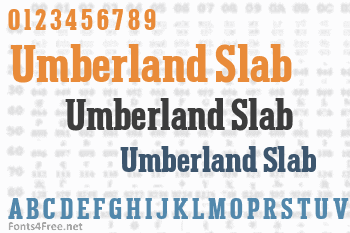 Umberland Slab Font