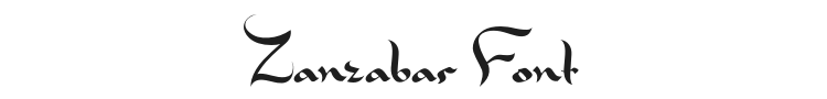 Zanzabar Font